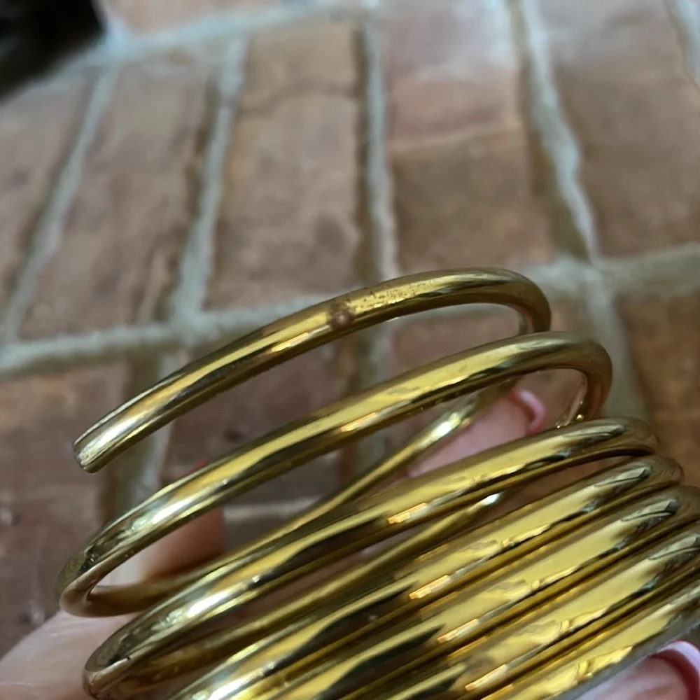 PartyLite Brass Spiral Pillar Holder